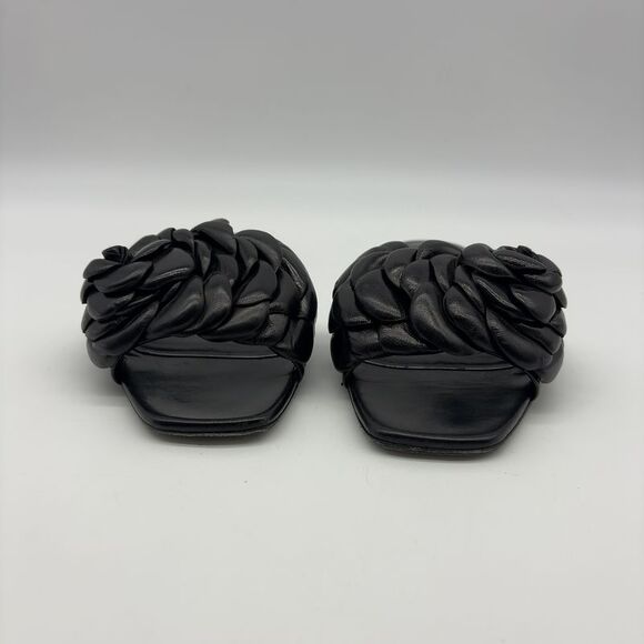 Valentino Garavani Shoes - Valentino Garavani Rose Edition Atelier Leather Slides